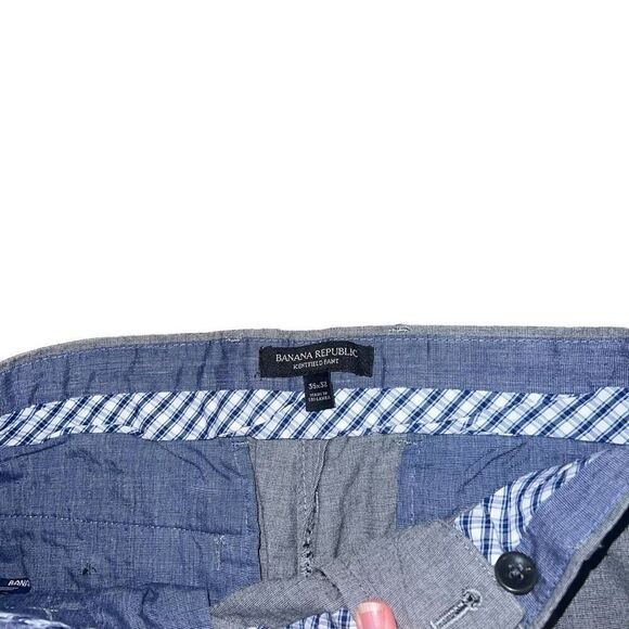 BANANA REPUBLIC Grey Kentfield Pant Size 35 X 32 - Picture 4 of 7